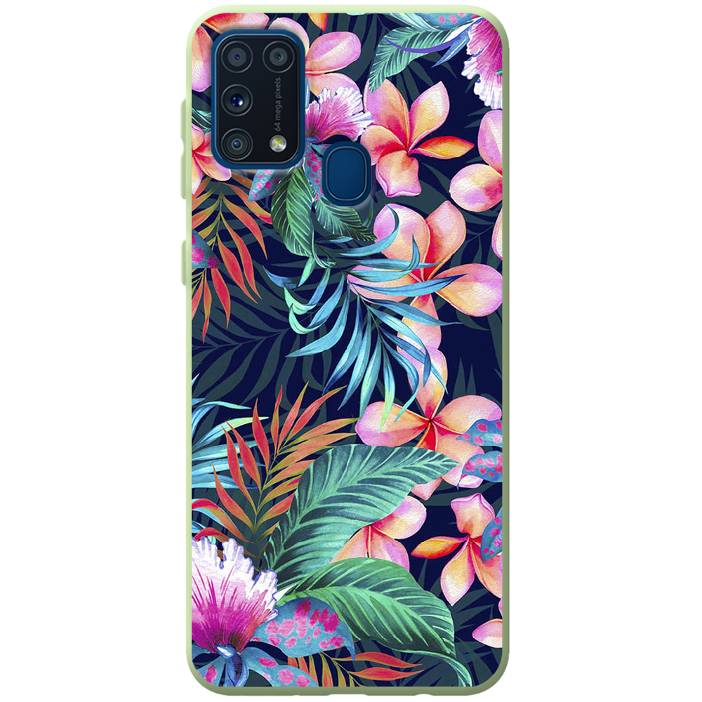 Чехол Boxface Samsung M315 Galaxy M31 flowers in the tropics Зеленый силикон (39091-up1971-41820)