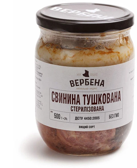 Консерва Вербена Свинина тушкована 0,5 кг (9609)