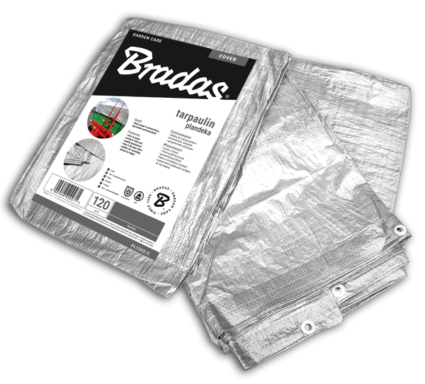 Тент Bradas 10x12 м 120 г/м² Silver (22125)