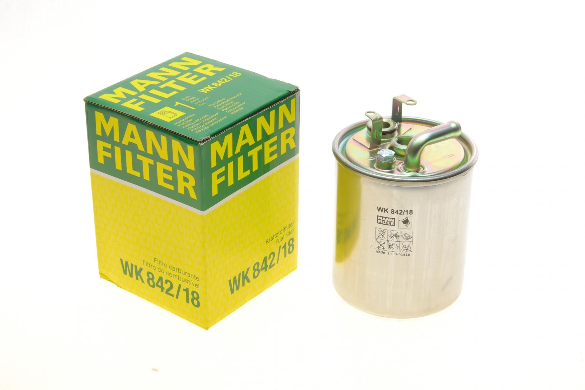 Фильтр топливный Mann-Filter для MB Sprinter/Vito 1,7D/2,1D/2,2D 98-06 OM 611/668 (WK 842/18)