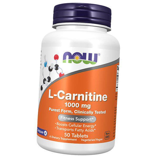 Карнитин тартрат l-carnitine 1000 50 таблеток (02128004)