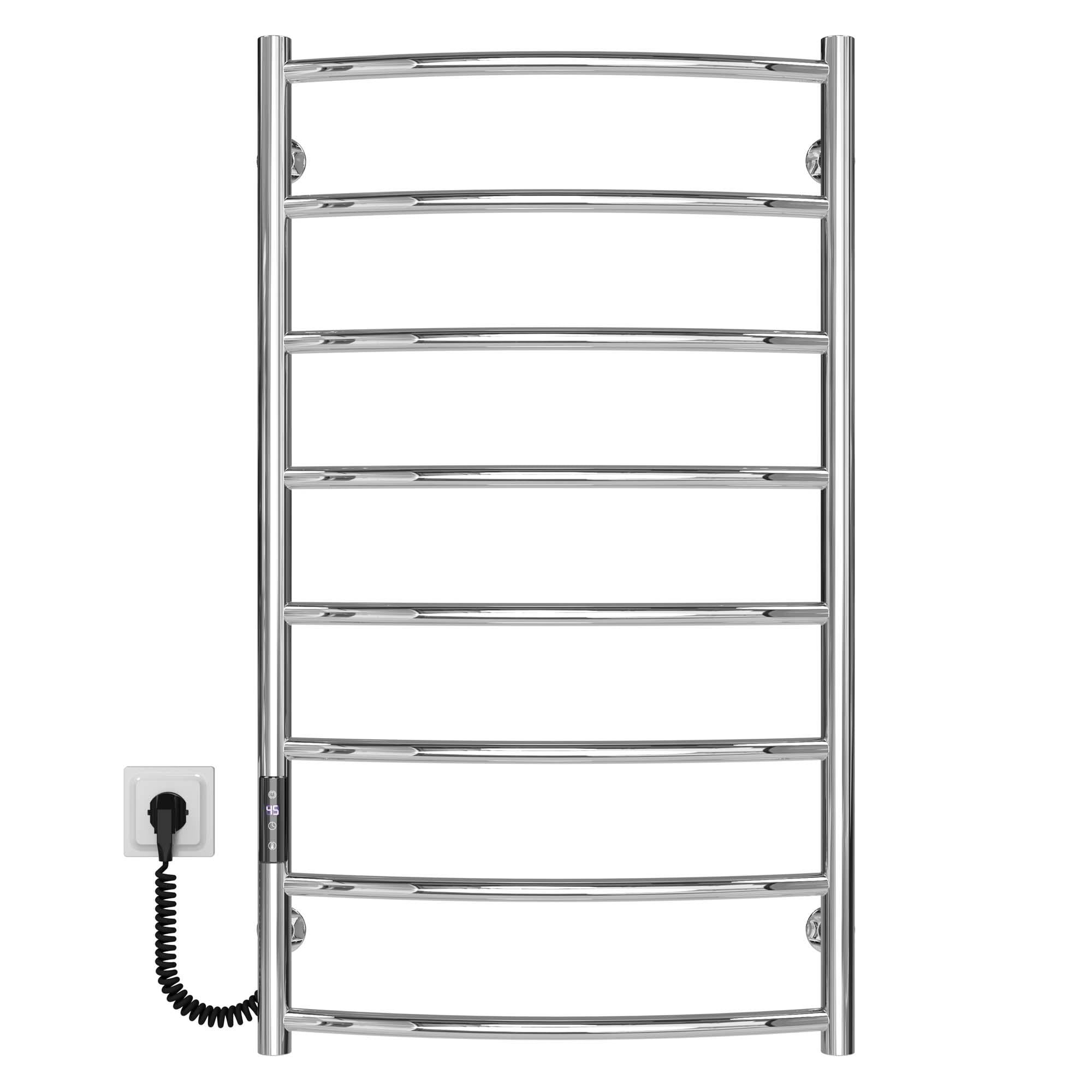 Рушникосушарка електрична Deffi Класік П8 JD03 ліве підключення нержавіюча сталь 500х900 мм Хром (C.DK.90.50.8.E.C.L.1)