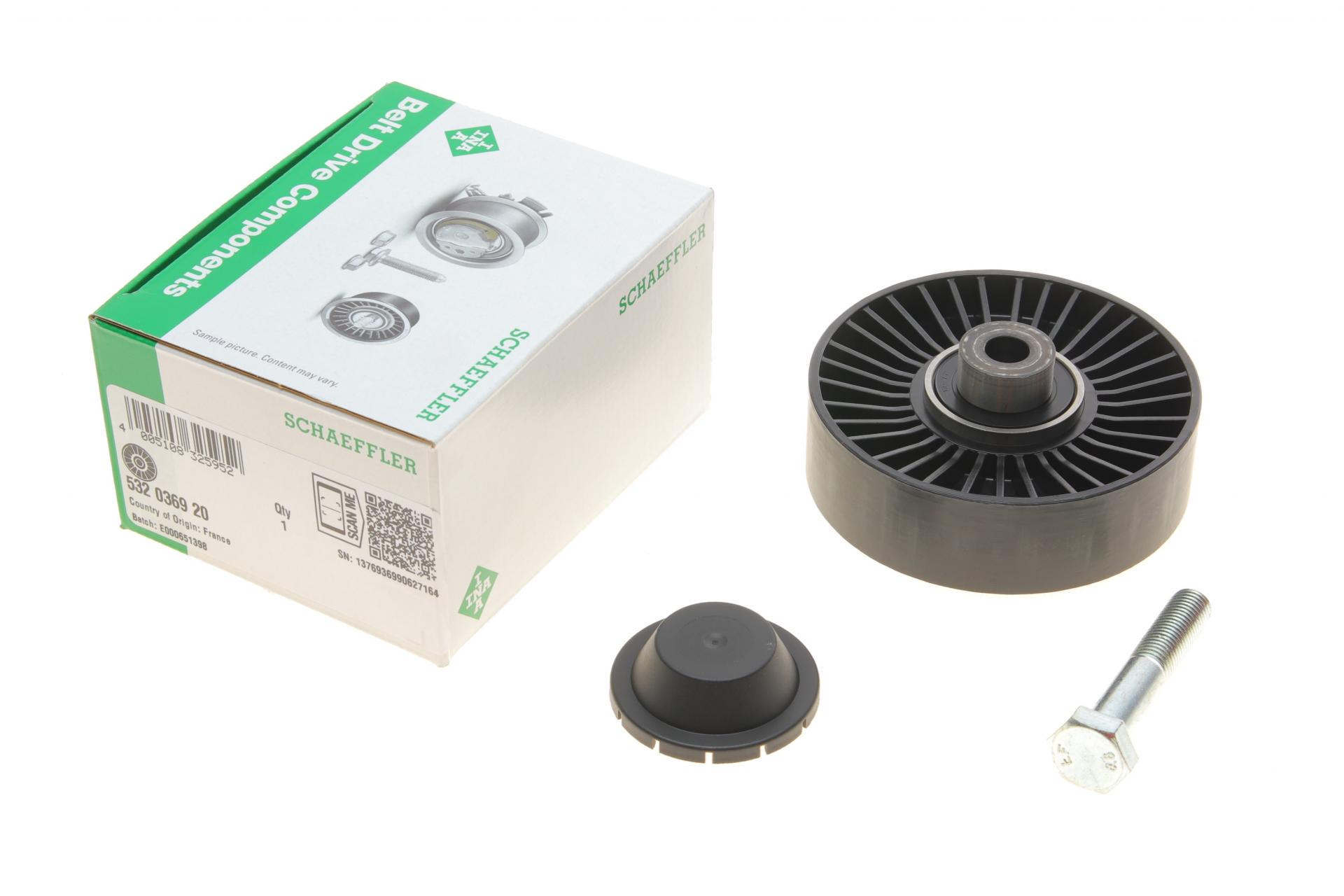 Ролик генератора паразитный INA для Fiat Brava/Bravo/Punto 1.4/1.8 95-12 90x24,5 мм (532 0369 20)