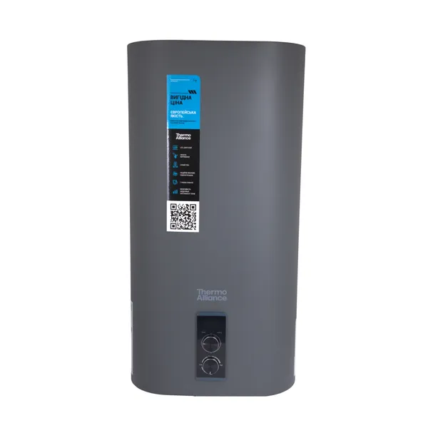 Водонагрівач електричний Thermo Alliance DT50V20GPD-D/2G плоский вертикальний сухий ТЕН 2 кВт 50 л Сірий (31951448) Водонагрівач електричний Thermo Alliance DT50V20GPD-D/2G плоский вертикальний сухий ТЕН 2 кВт 50 л Сірий (31951448)
