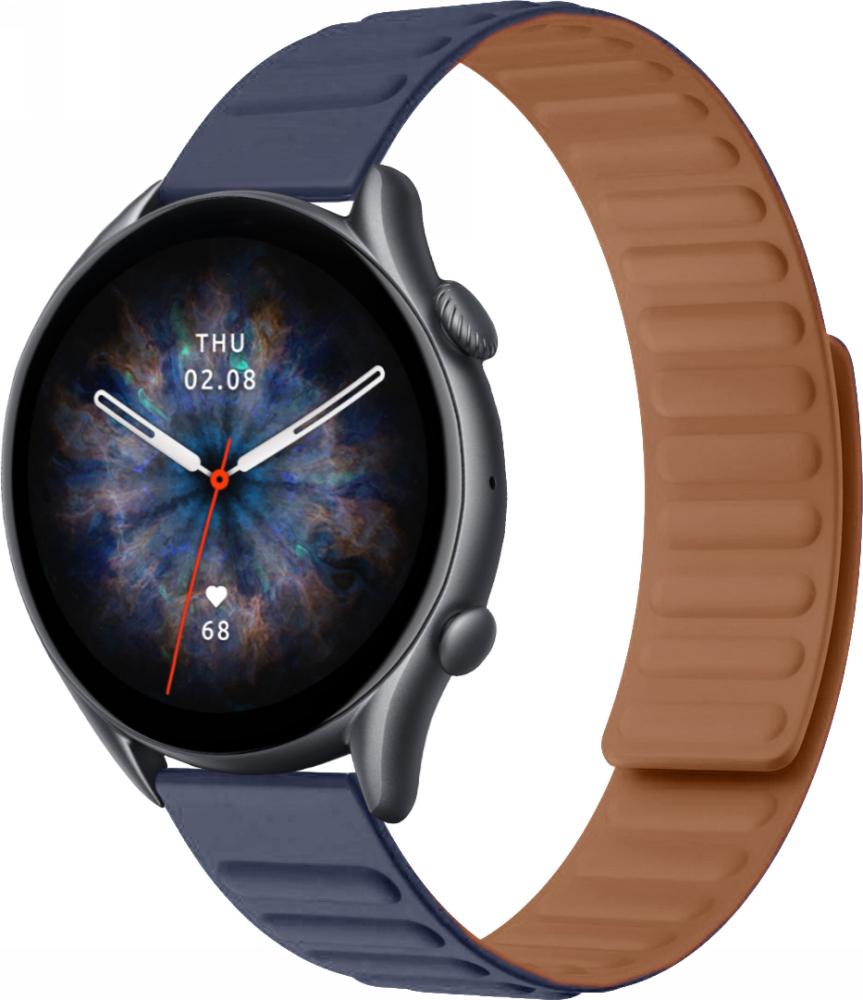 Ремешок Magneter для Amazfit GTR 3 Pro Dark Blue (26654-5D)