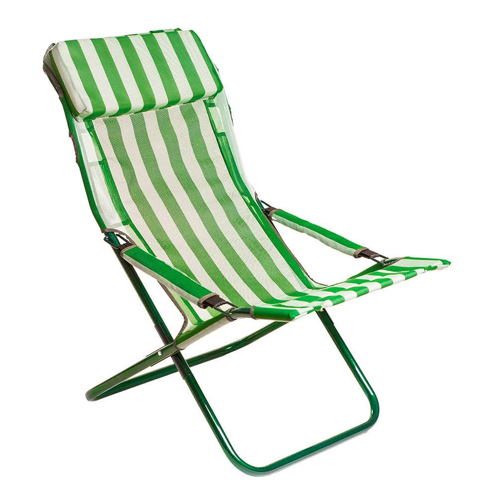 Шезлонг Vitan Горизонт Бело-зеленый (7110)
