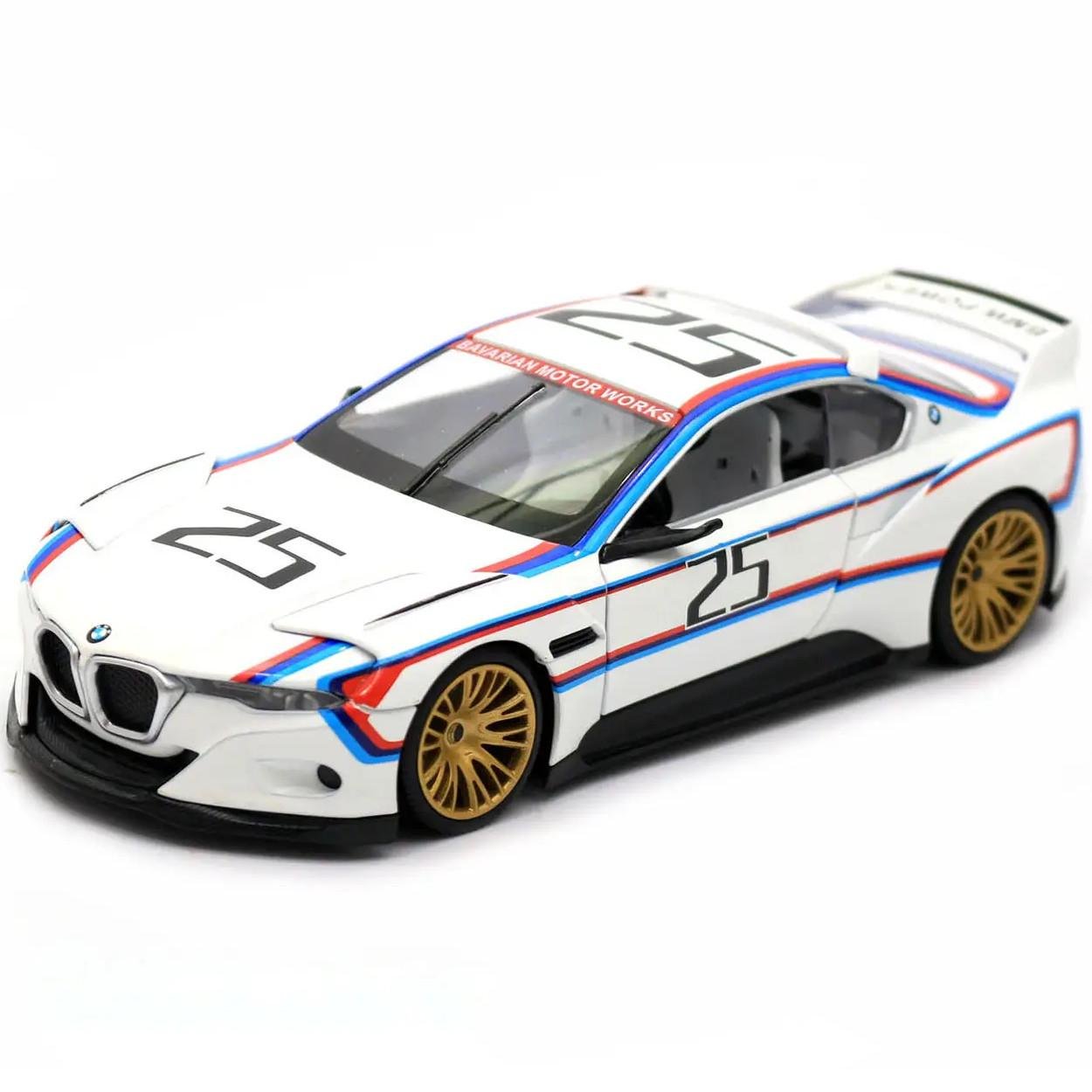 Игрушечная машинка-модель металлическая Автопром BMW CSL Hommage R 1:24 свет и звук/инерционная (30101168)