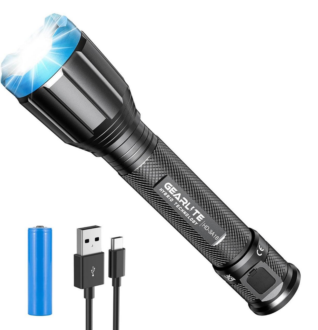 Фонарик GEARLITE LED аккумуляторный (2537481545)