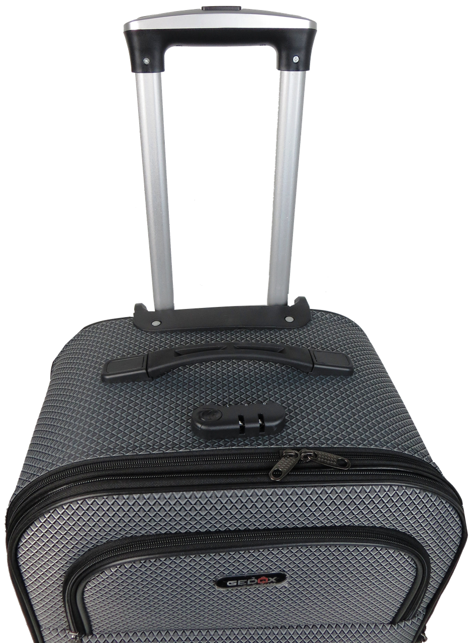 Валіза на колесах Gedox GD Polo тканинна середня в клітинку 67 л Сріблястий - фото 5 Валіза на колесах Gedox GD Polo тканинна середня в клітинку 67 л Сріблястий - фото 5