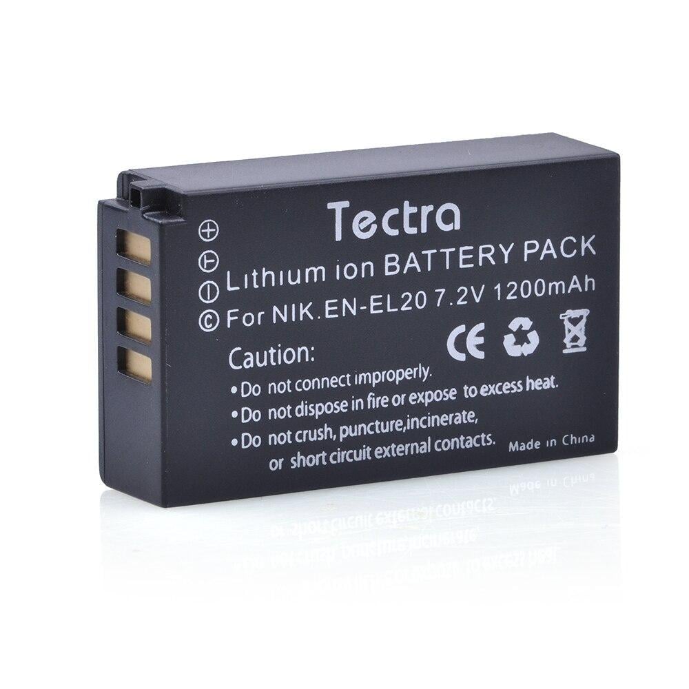 Аккумулятор Tectra ENEL20 для фотоаппаратов Nikon 1200 мАh