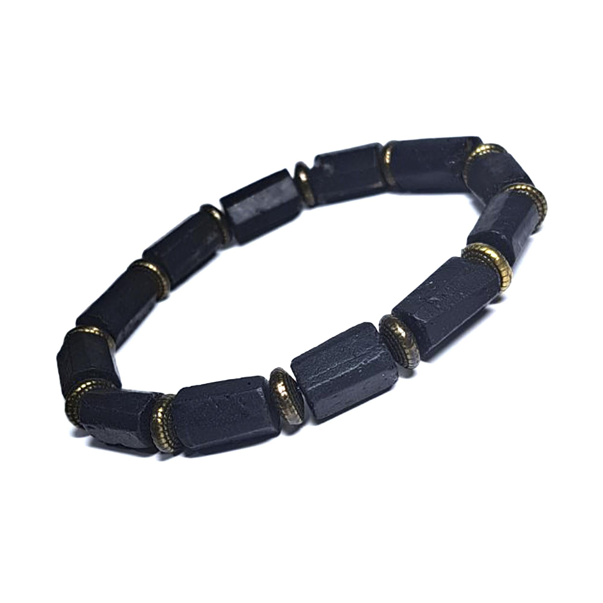 Браслет DARSANA Нуар из натурального камня шерл черный турмалин (DRSU501218)