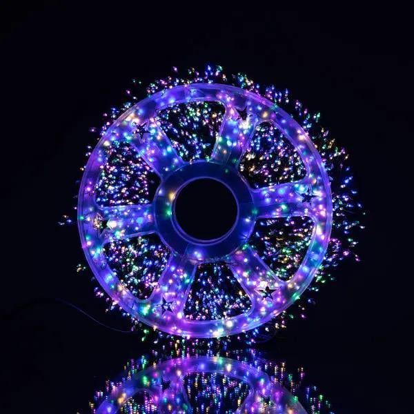 Гирлянда-нить Роса Хвойная лапа 3000 LED 100 м Зеленая нить/Разноцветный свет (D3000L100MGML) - фото 3 Гирлянда-нить Роса Хвойная лапа 3000 LED 100 м Зеленая нить/Разноцветный свет (D3000L100MGML) - фото 3