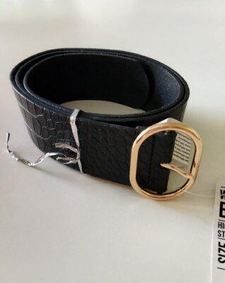 Ремешок женский широкий Women Belt 80 см Черный
