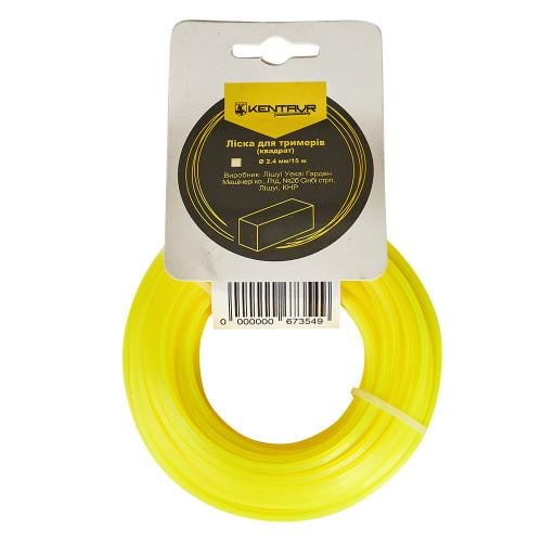 Леска для триммеров Кентавр квадрат 2,4 мм 15 м (000067354)
