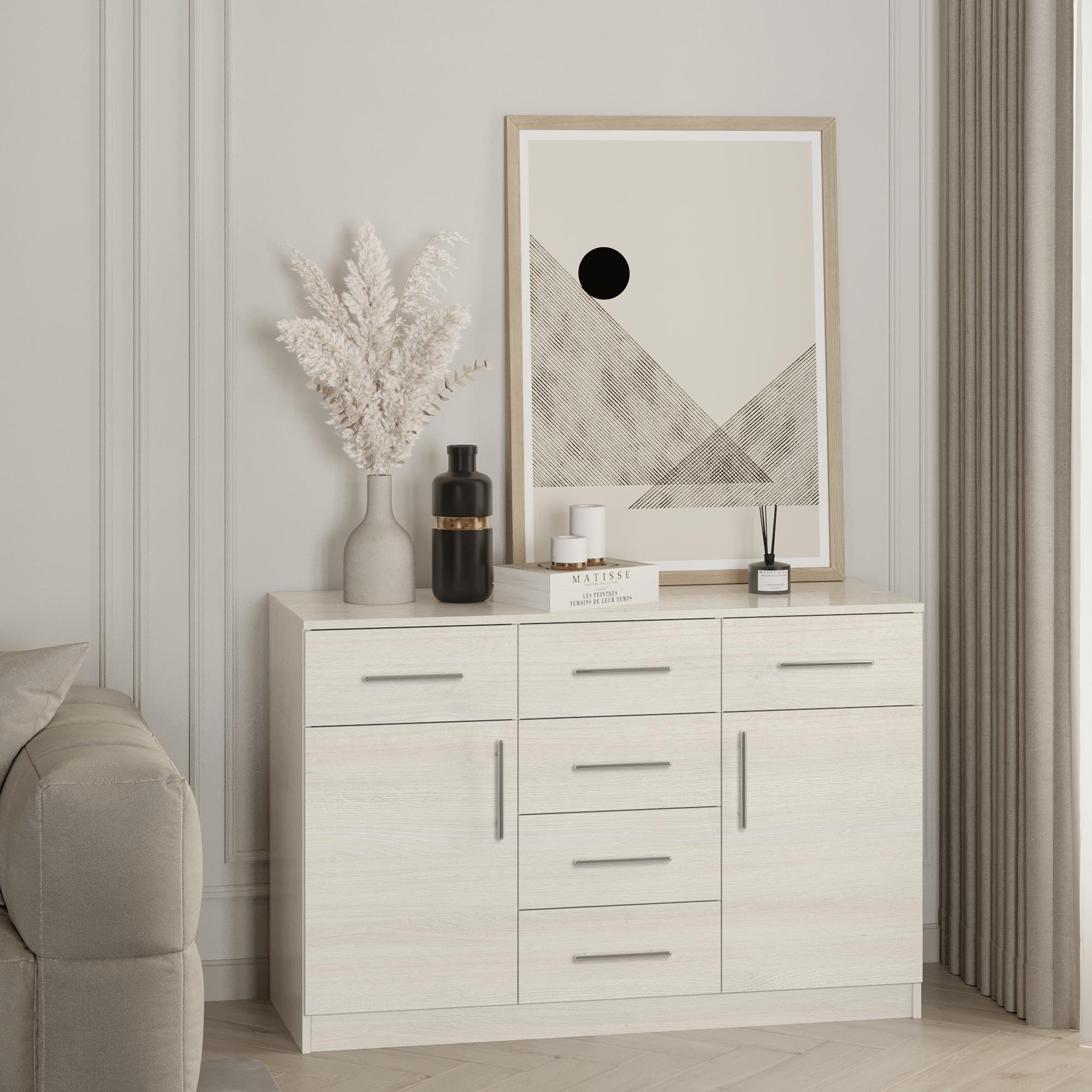 Комод Standart K6+2D 1200x450x800 мм Шамони Светлый - фото 1