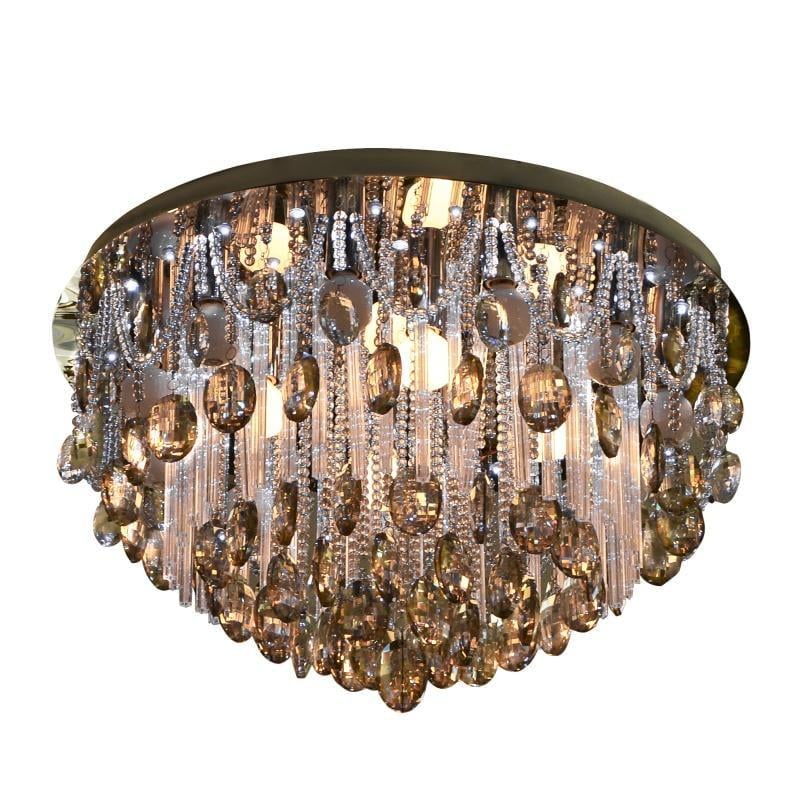 Люстра потолочная торт хрустальная Brille BCL-377C/15xE14/59 LED с подсветкой