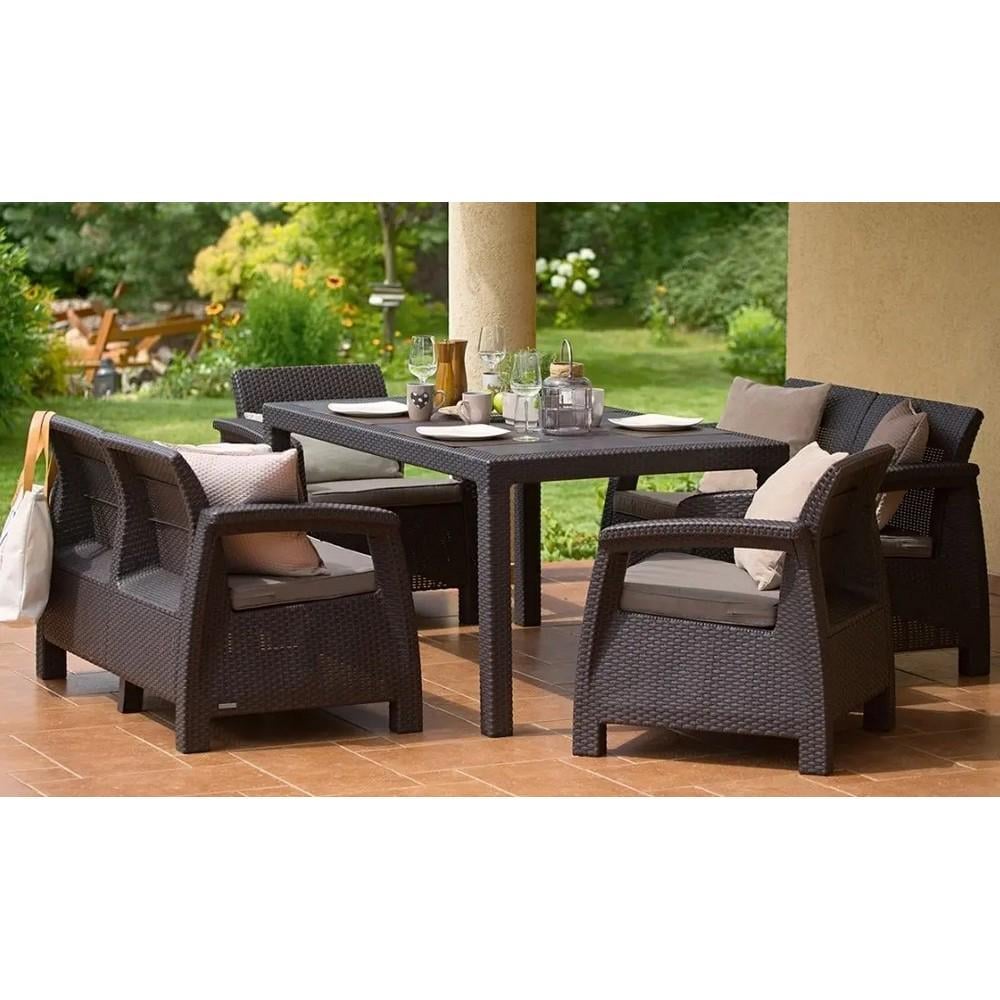 Стіл садовий Keter Melody Коричневий (255812) - фото 6 Стіл садовий Keter Melody Коричневий (255812) - фото 6