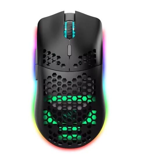 Миша бездротова ігрова з бічними кнопками з аккумулятором і підсвіткою Black (SM600) Миша бездротова ігрова з бічними кнопками з аккумулятором і підсвіткою Black (SM600)