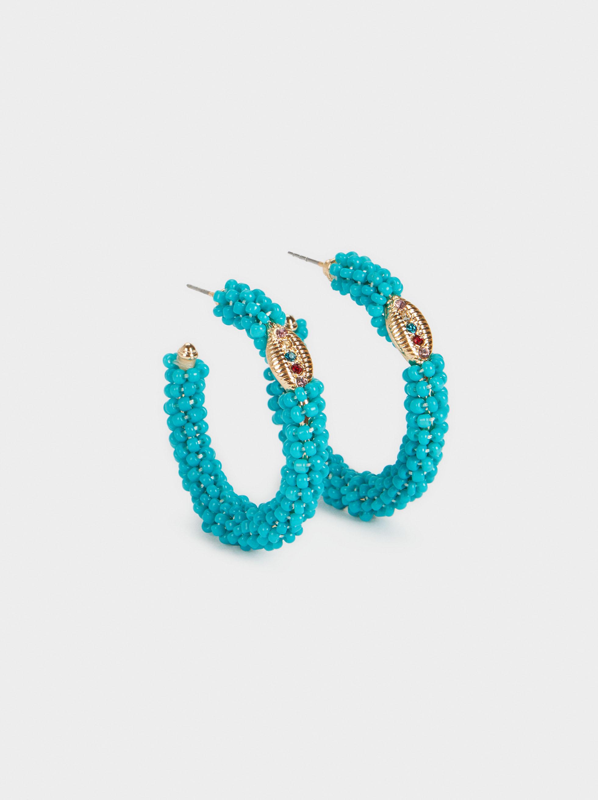 Женские серьги Parfois 178651 ONE Бирюзовый