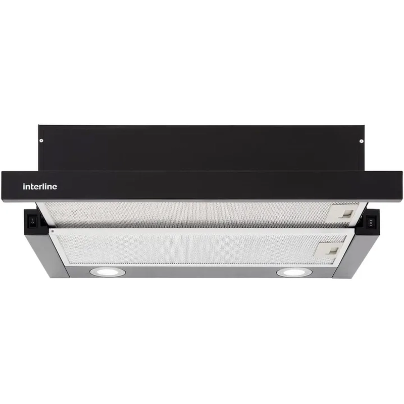 Вытяжка Interline SLIM A/60/2/T Black (87496)