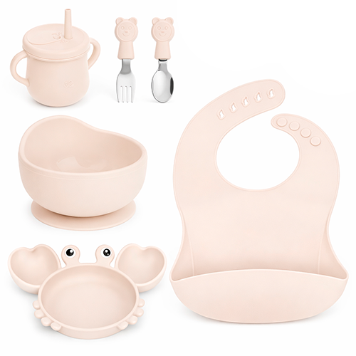 Набор детской посуды Stenson Краб 6 пр. Light Pink (MA-4908)