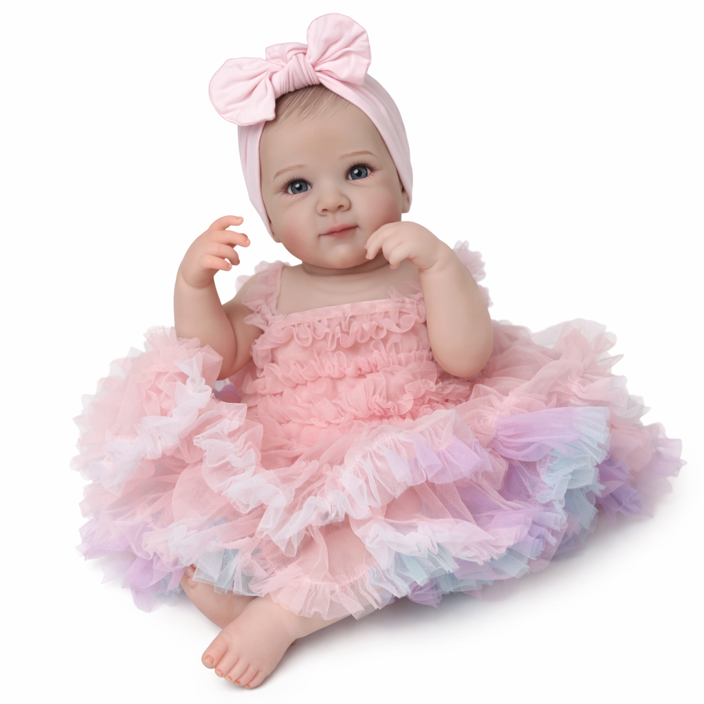 Кукла реалистичная Reborn Baby Born в платье принцессы виниловая 48 см (К0100801)