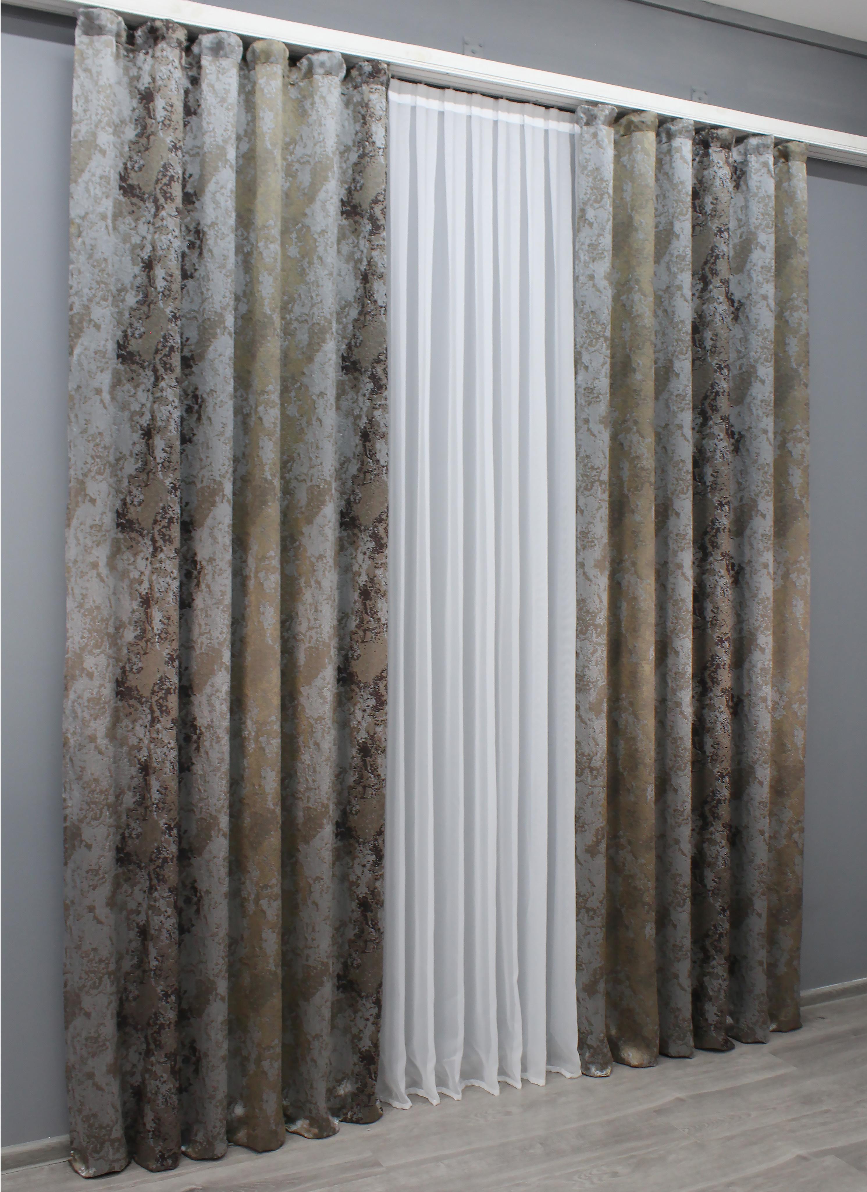 Комплект готовых штор VR-Textil Мрамор Al-7 № 1462ш 150х290 см 2 шт. Разноцветный (33-0324) - фото 4 Комплект готовых штор VR-Textil Мрамор Al-7 № 1462ш 150х290 см 2 шт. Разноцветный (33-0324) - фото 4