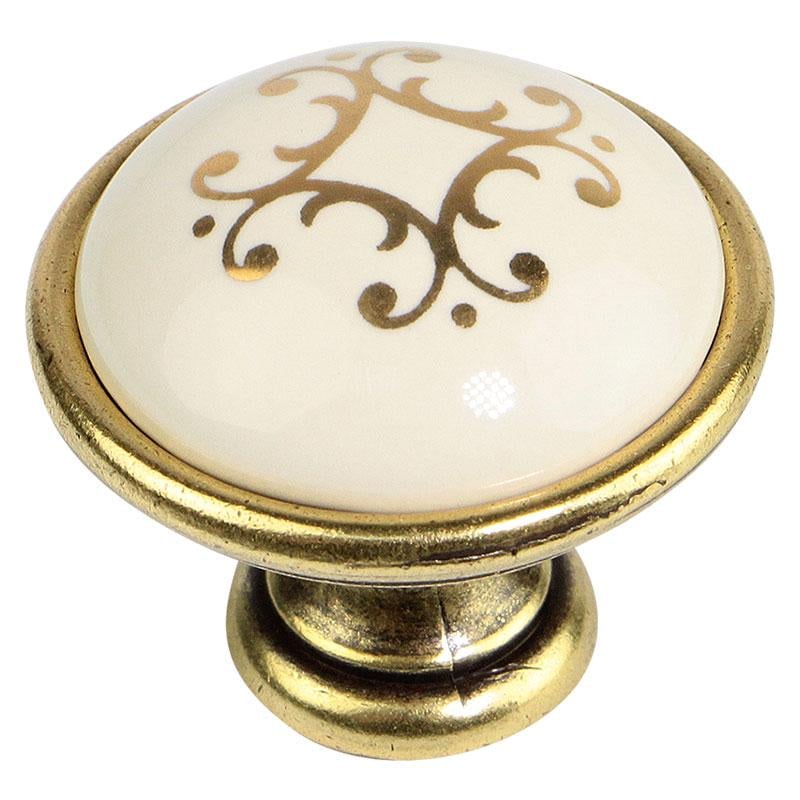 Мебельная ручка Bosetti Marella CL 24316.01.035 Золотой/Кремовой с рисунком (18791) - фото 1 Мебельная ручка Bosetti Marella CL 24316.01.035 Золотой/Кремовой с рисунком (18791) - фото 1