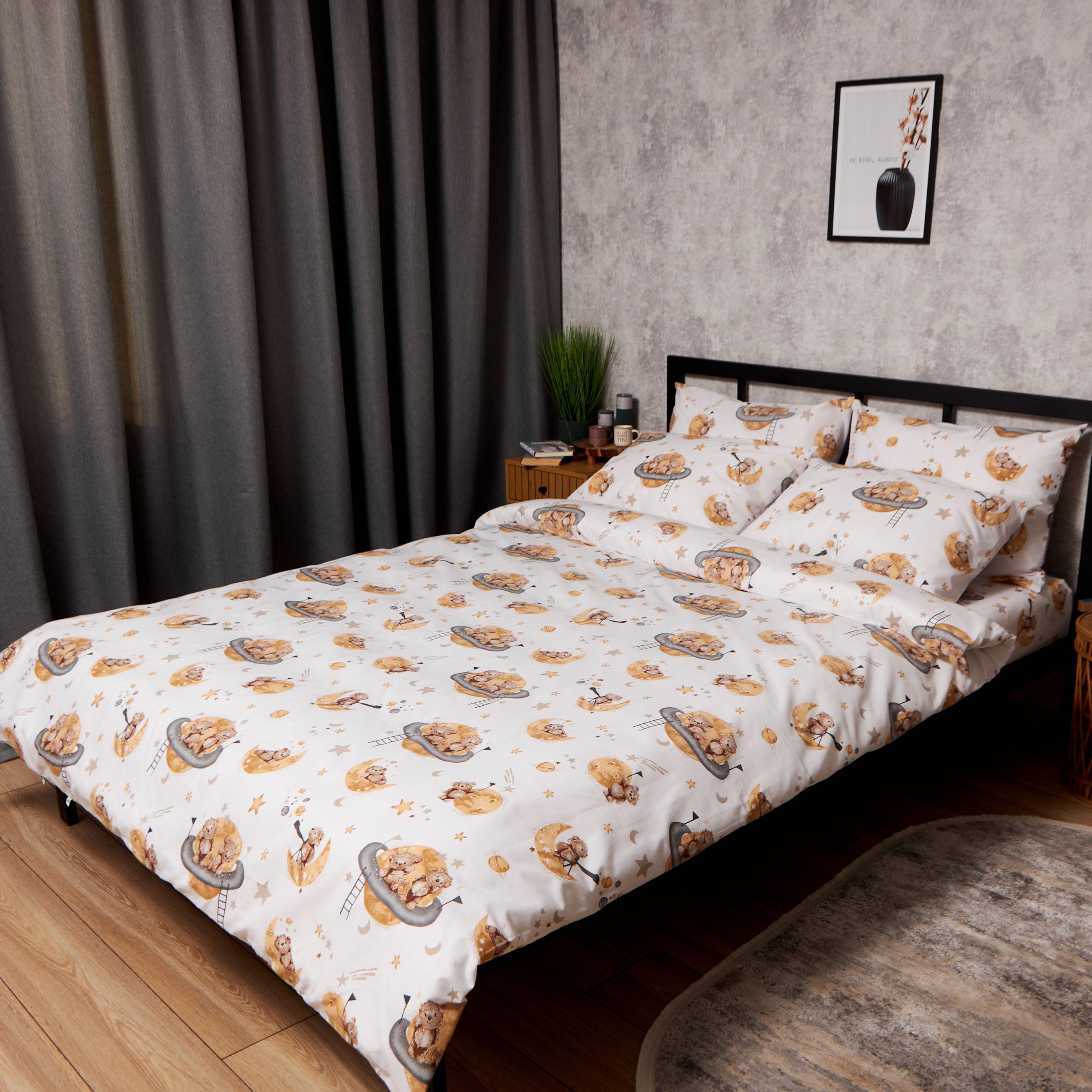 Пододеяльник Moon&Star Gold Люкс Teddy Dreams бязь полуторный евро 160x220 см (MS-870001151)