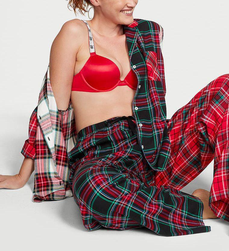 Піжама фланель сорочка/штани Victoria's Secret Flannel Long Pajama Set Regular S Червоний (26931134D) - фото 3 Піжама фланель сорочка/штани Victoria's Secret Flannel Long Pajama Set Regular S Червоний (26931134D) - фото 3
