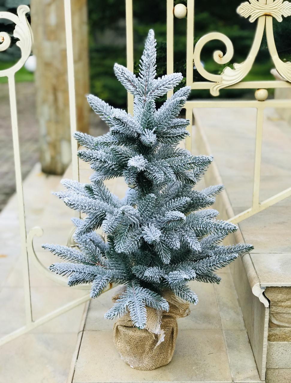 Ялинка SGH Classic лита в мішковині 70 см засніжена - фото 2 Ялинка SGH Classic лита в мішковині 70 см засніжена - фото 2