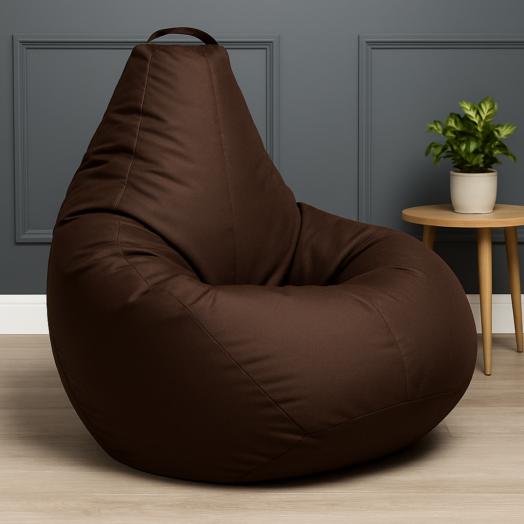 Кресло-мешок без внутреннего чехла SOFTLAND 110х80 см Коричневый (KM_037) - фото 1 Кресло-мешок без внутреннего чехла SOFTLAND 110х80 см Коричневый (KM_037) - фото 1