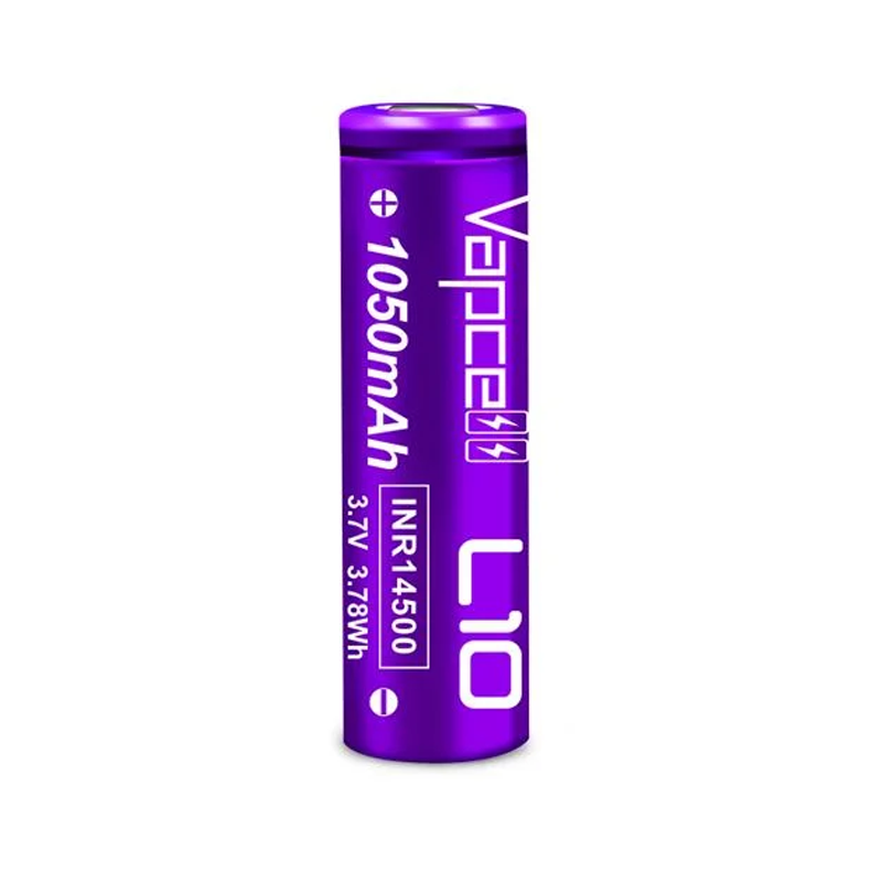 Акумулятор VapCell 14500/AA Li-Ion INR14500 L10 1050 mAh 3A 4,2/3,6/2,5V Purple (25993921) Акумулятор VapCell 14500/AA Li-Ion INR14500 L10 1050 mAh 3A 4,2/3,6/2,5V Purple (25993921)