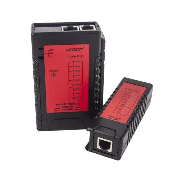 Тестер сетевых кабелей Noyafa NF-468 RJ45 RJ11 LAN проверка линий до 300 м (655981) Тестер сетевых кабелей Noyafa NF-468 RJ45 RJ11 LAN проверка линий до 300 м (655981)