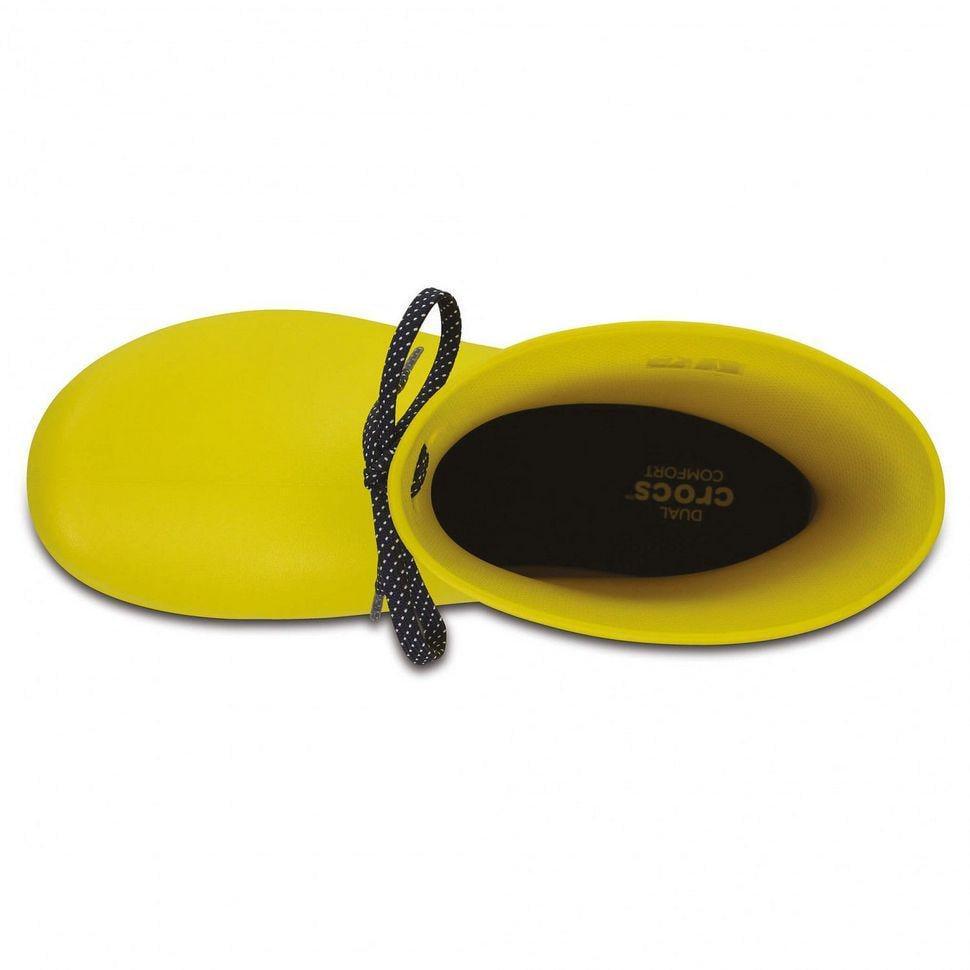 Чоботи жіночі гумові Crocs Freesail Shorty Rain Boot Lemon р. 35 Лимонний (9697) - фото 5 Чоботи жіночі гумові Crocs Freesail Shorty Rain Boot Lemon р. 35 Лимонний (9697) - фото 5