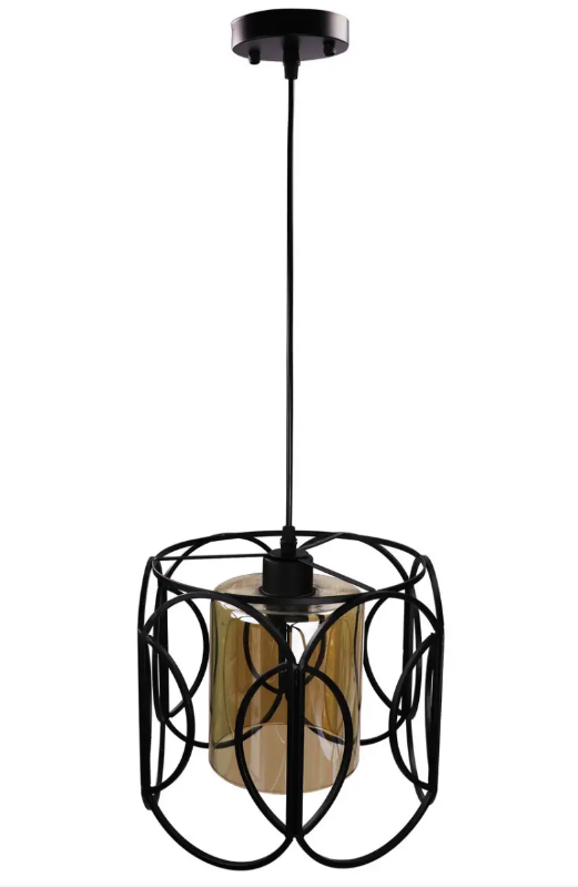 Люстра потолочная подвесная в стиле LOFT 12036/1 Черный (NA005086)