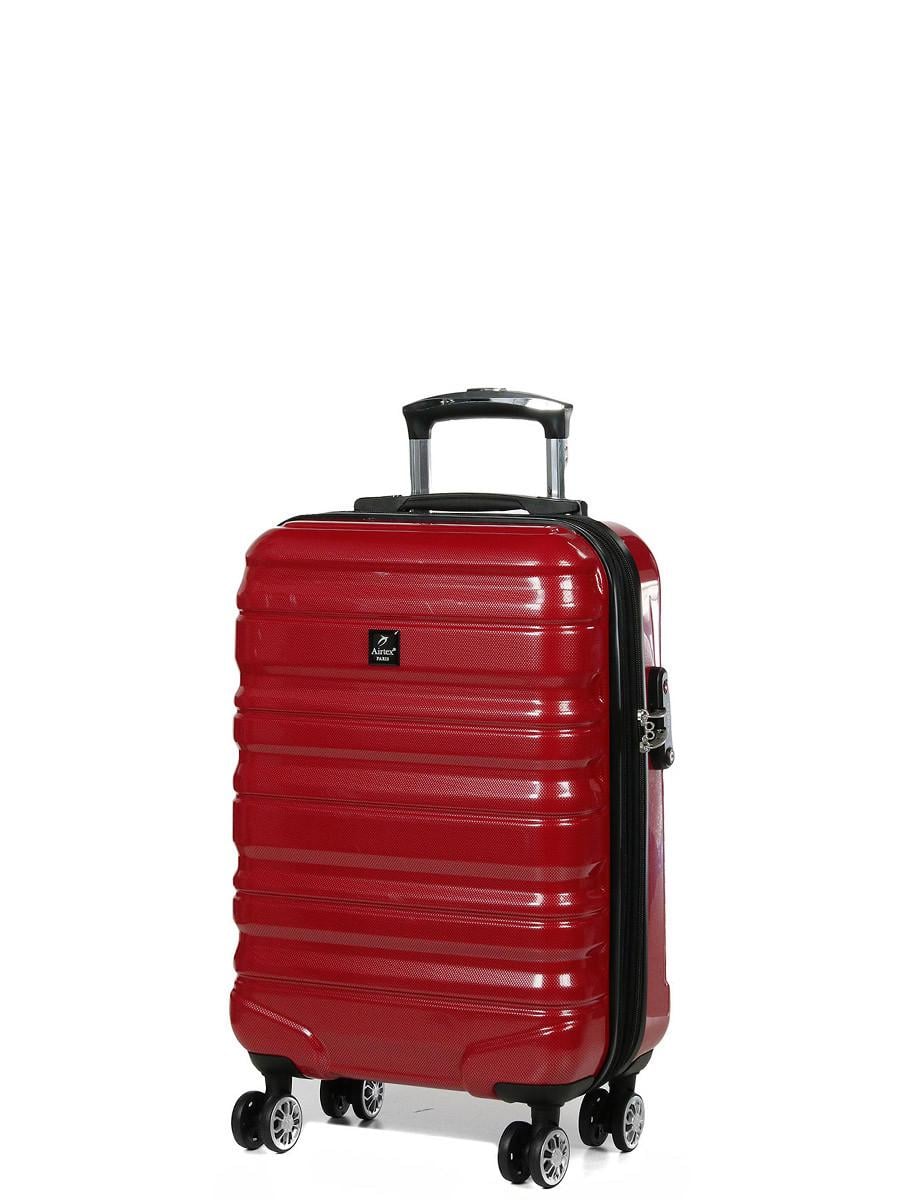 Чемодан ручная кладь Airtex поликарбонат S 55х36х20см 35 л 2,4 кг Красный