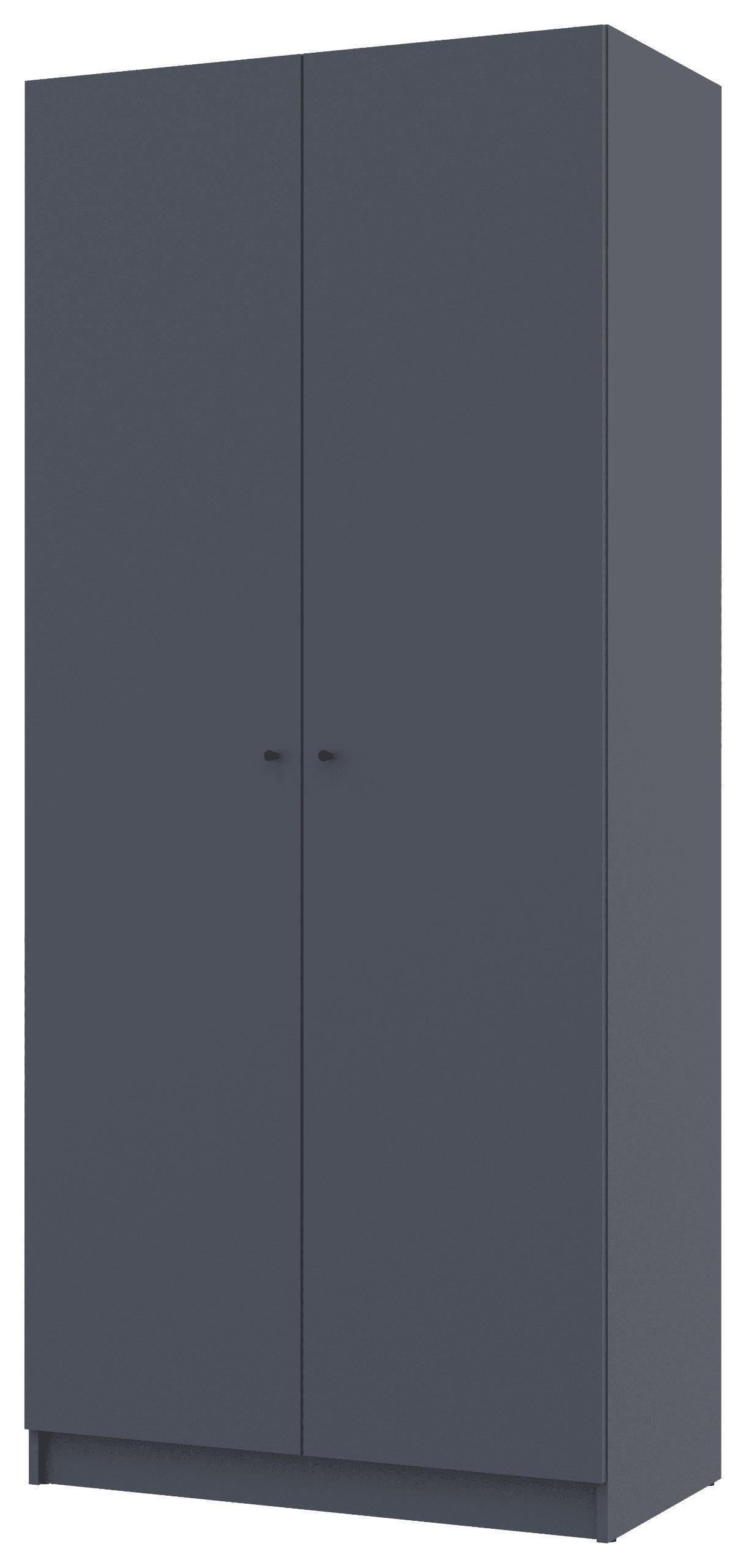 Шкаф для одежды Promo 2 ДСП 90х48х204 см Графитовый (44900232)