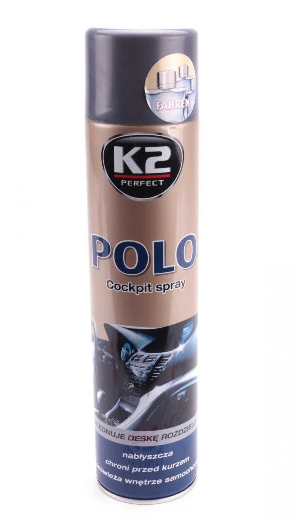 Поліроль для торпедо K2 Perfect Polo Cockpit Spray Fahren 600 мл (K406FA)