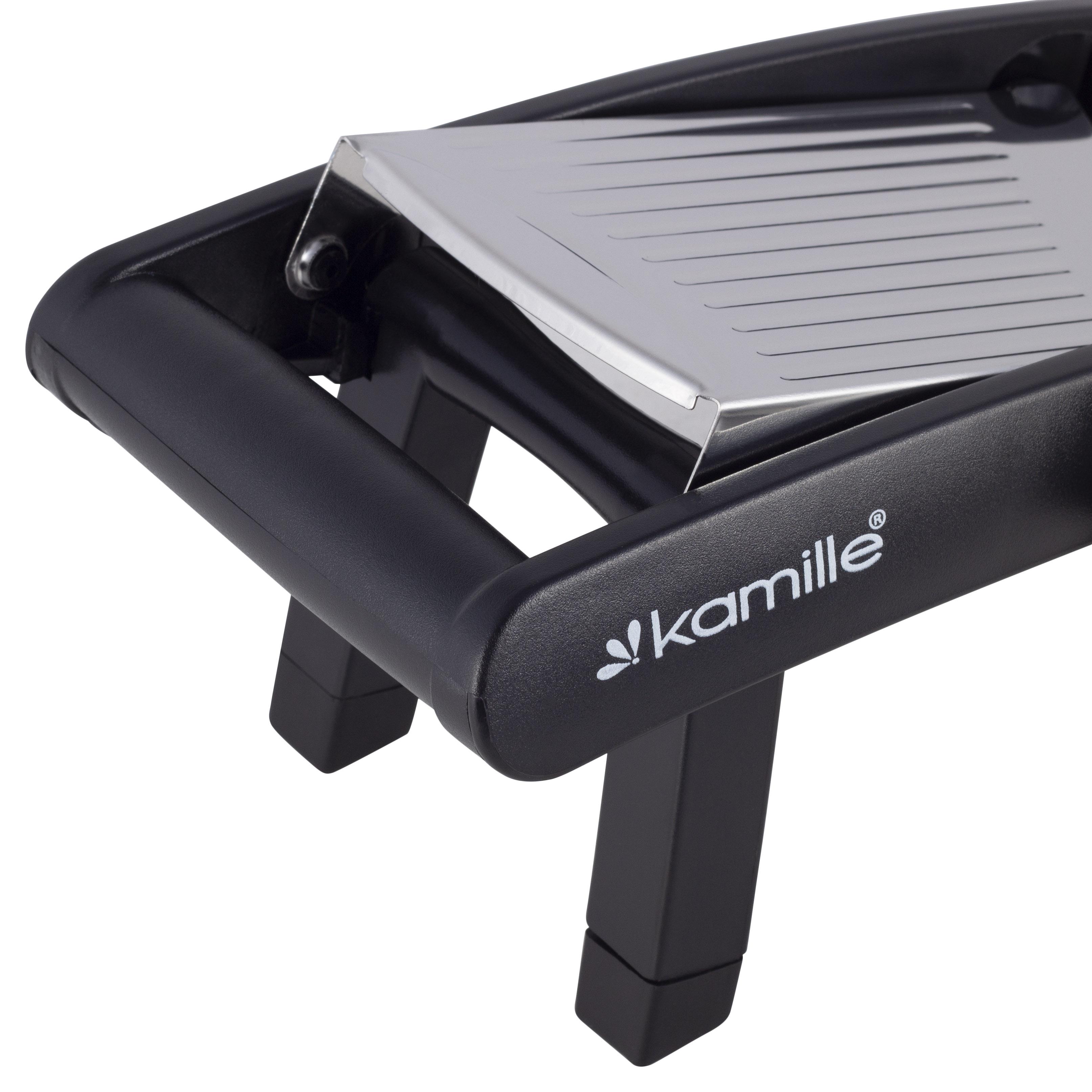 Шинківка-овочерізка металева Kamille 38х17х13 см Чорний (10084) - фото 3 Шинківка-овочерізка металева Kamille 38х17х13 см Чорний (10084) - фото 3