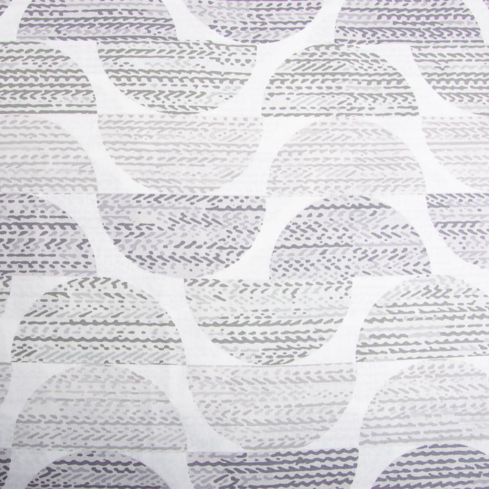 Ткань бязь ранфорс для постельного белья Половинки 130 гр/м2 240 см Серый (10.29915/28)