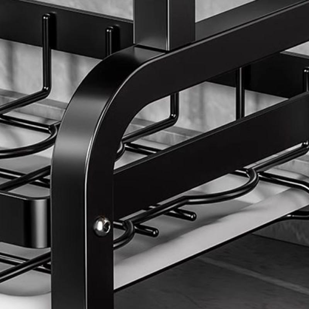 Органайзер для сушіння та зберігання посуду Bawl Rack R2F металевий на 2 яруси 43 см Чорний - фото 3 Органайзер для сушіння та зберігання посуду Bawl Rack R2F металевий на 2 яруси 43 см Чорний - фото 3