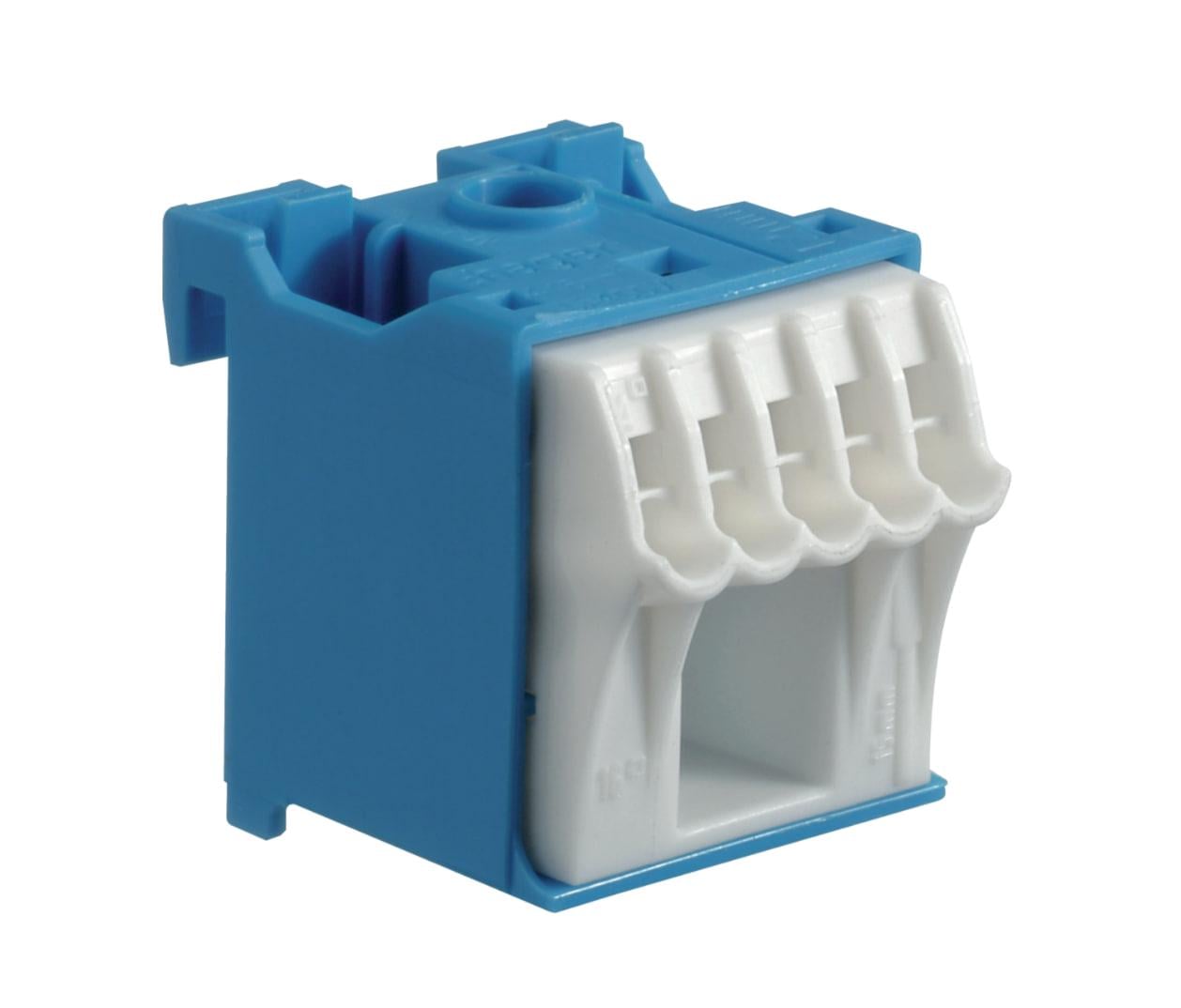 Клемма № Hager KN06N QiuckConnect 1x16 кв. мм/5x4 кв. мм ширина 30мм (000012505)