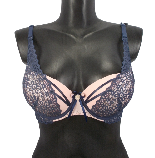 Бюстгальтер push-up Lovely 1362 80В Синий/Розовый (1445418062)