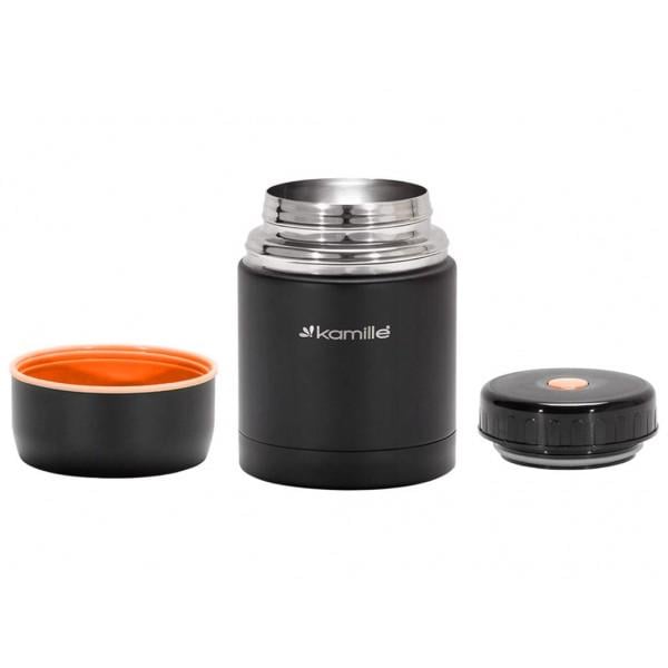 Термос харчовий Kamille КМ-9092A із нержавіючої сталі 500 мл - фото 2 Термос харчовий Kamille КМ-9092A із нержавіючої сталі 500 мл - фото 2