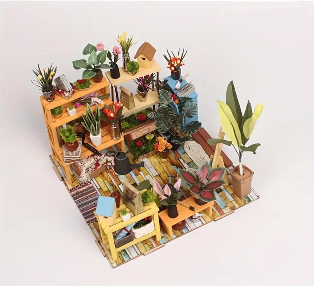 Конструктор румбокс 3D DIY DollHouse RoboTime Теплица (2509279481) - фото 4 Конструктор румбокс 3D DIY DollHouse RoboTime Теплица (2509279481) - фото 4