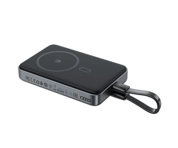 Повебанк ACEFAST M10 10000 mAh PD30W magnetic wireless charging power bank/cable Type-C Black