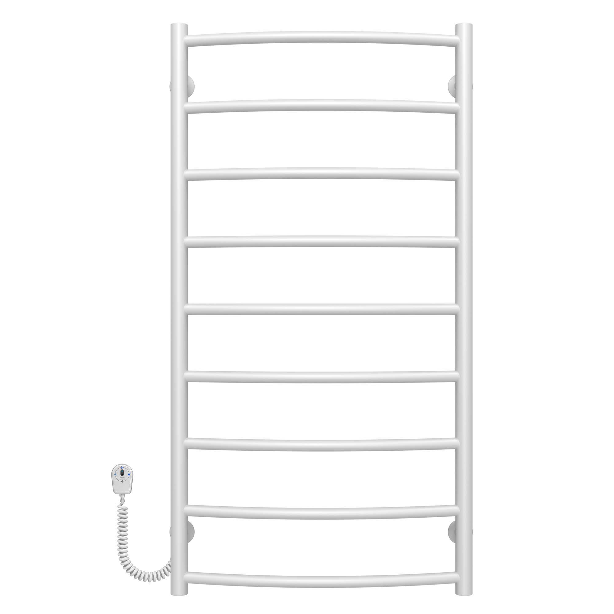 Полотенцесушитель электрический Deffi Классик П9 EF16 нержавеющая сталь 500х1000 мм Белый (C.DK.100.50.9.EWL5)