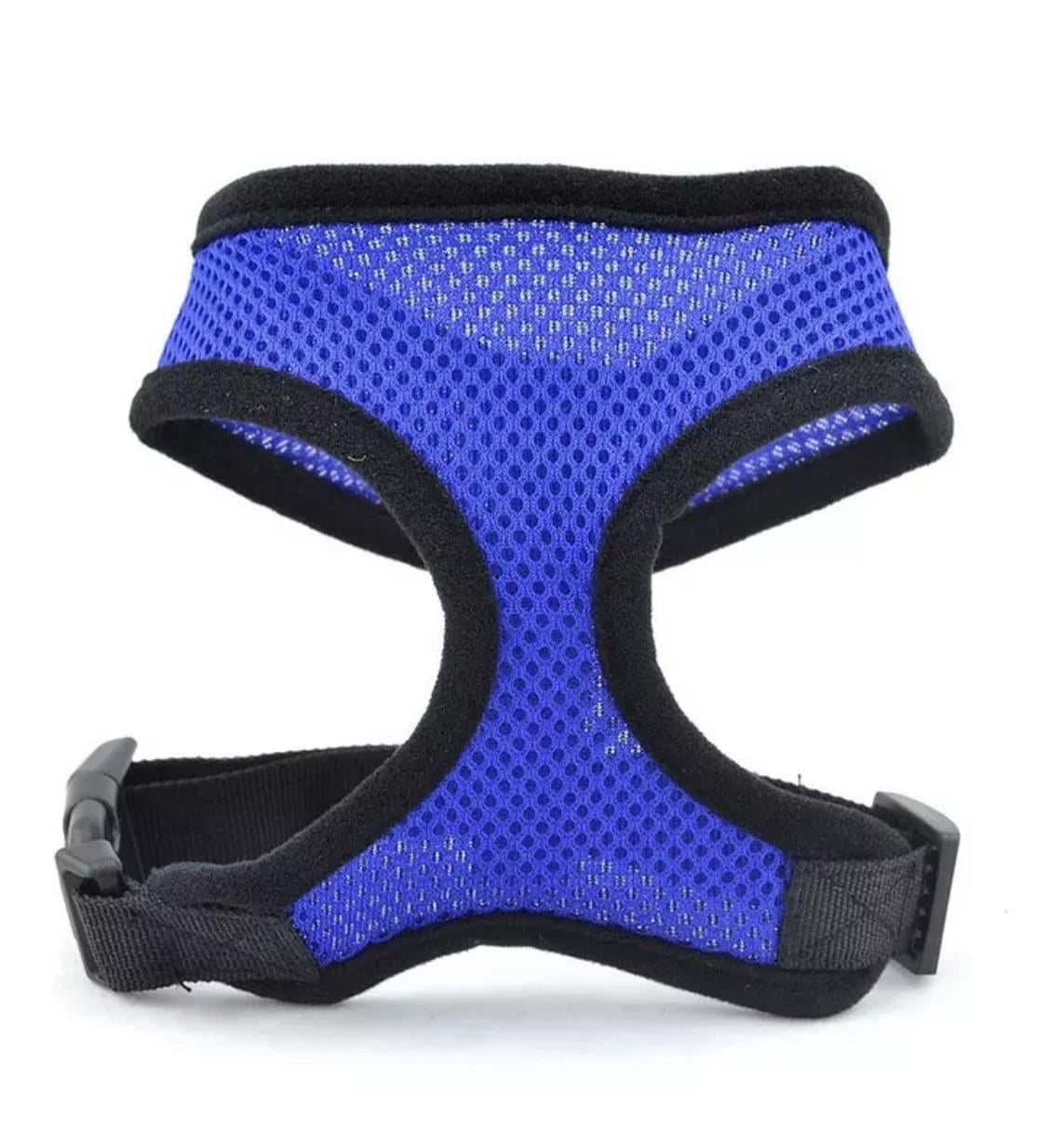 Шлея для собак и кошек Сеточка S 20-38 см Blue (33453)