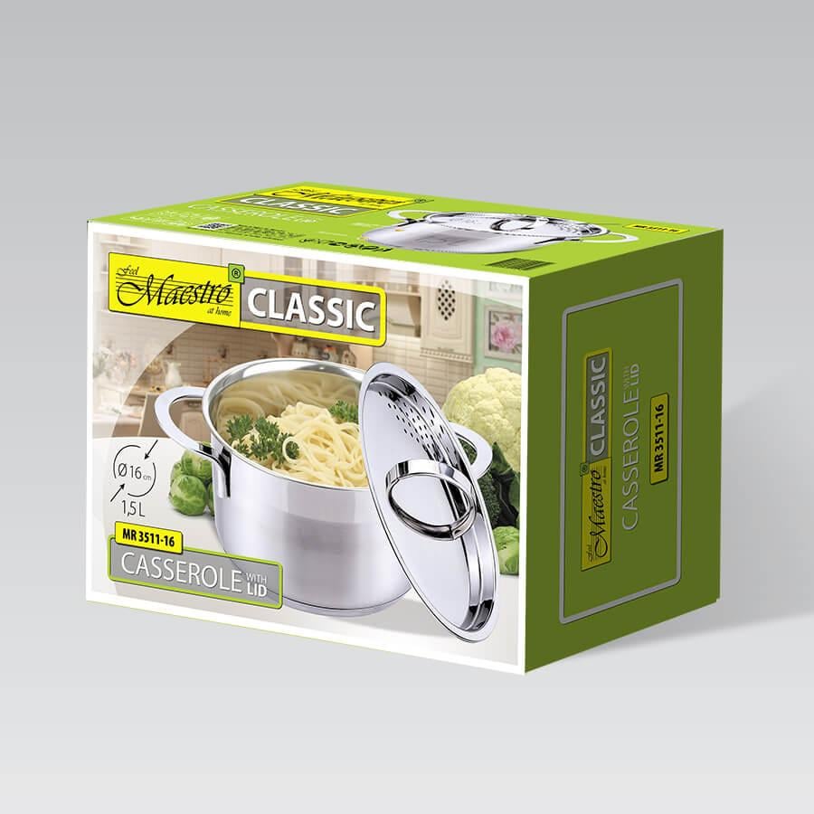 Каструля Maestro MR-3511-24 5 л 24 см - фото 3 Каструля Maestro MR-3511-24 5 л 24 см - фото 3